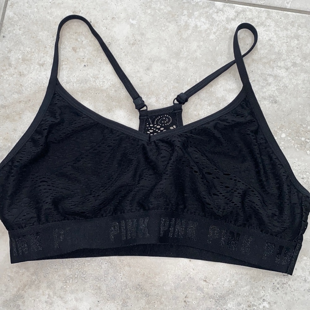 Black mesh VS sports bra